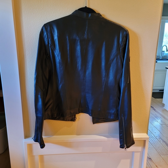 West Coast leather Biker Jacket - Picture 2 of 2